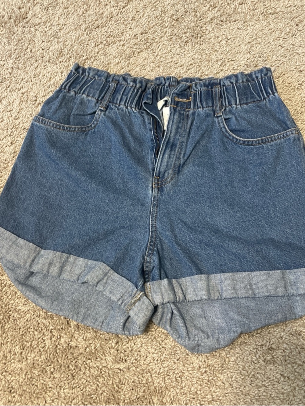 High-Waisted Denim Shorts